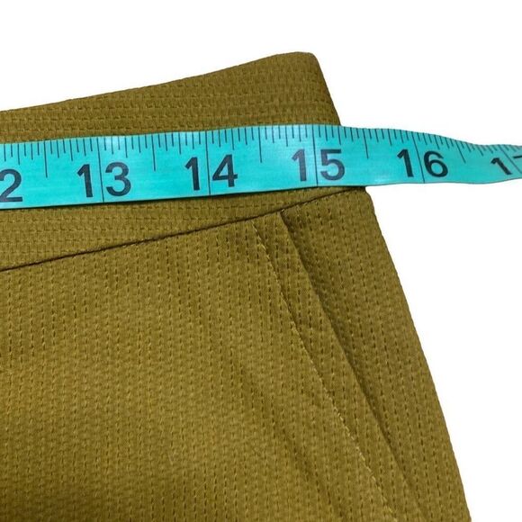 Vanessa Virginia Anthropologie Skirt Womens Size 6 Olive Green Mini Cotton - Picture 3 of 8